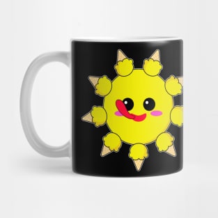 Yellow sunny ice cream Mug